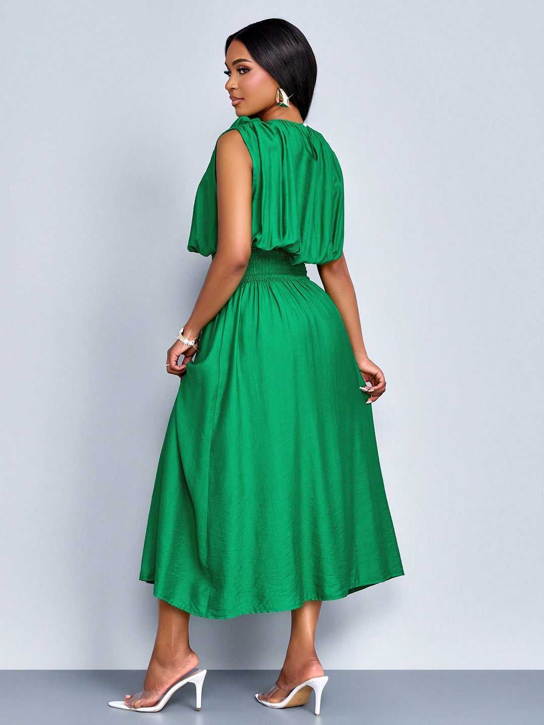 Rochie maxi SHEIN, verde