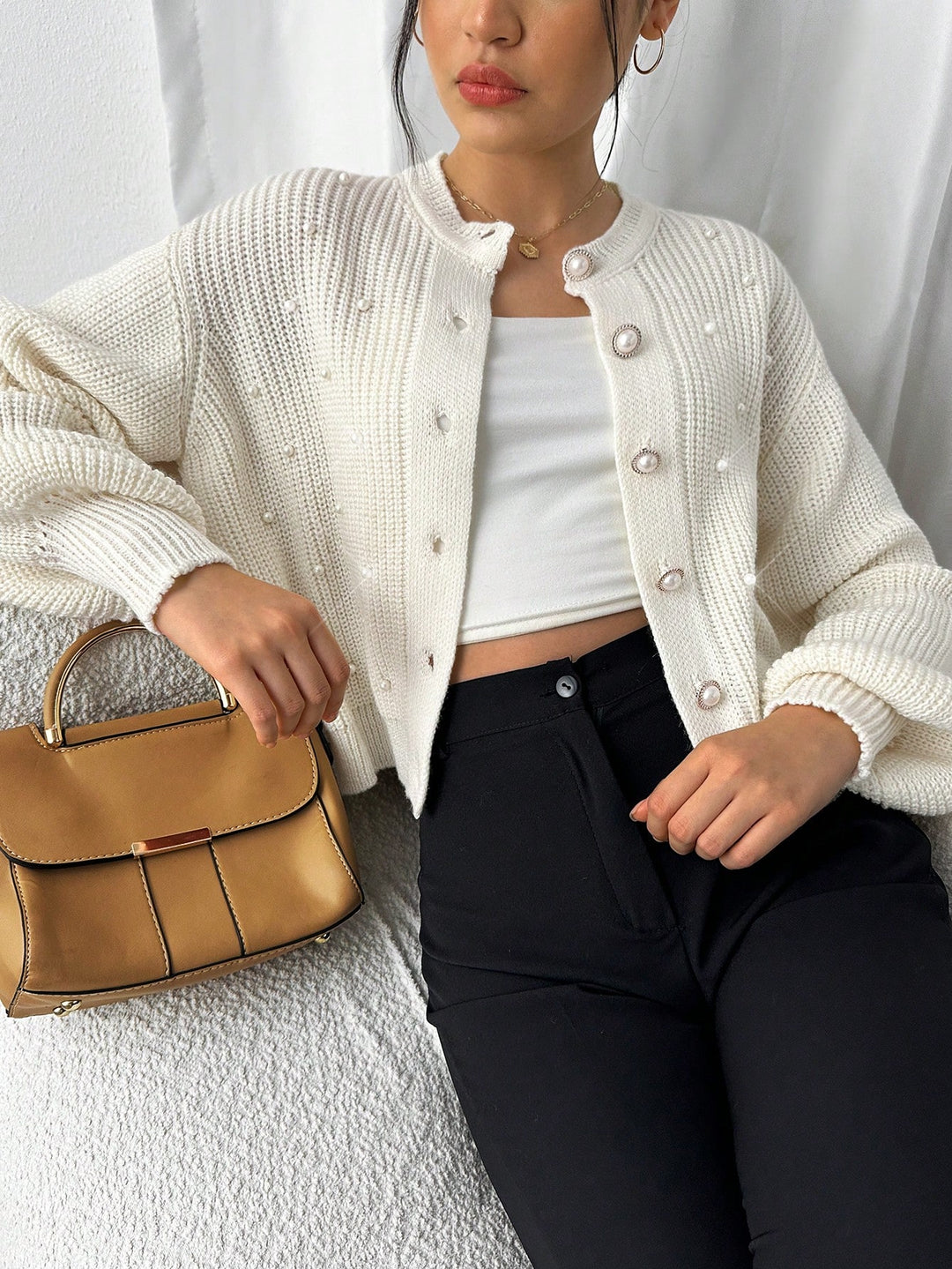 Cardigan SHEIN, bej