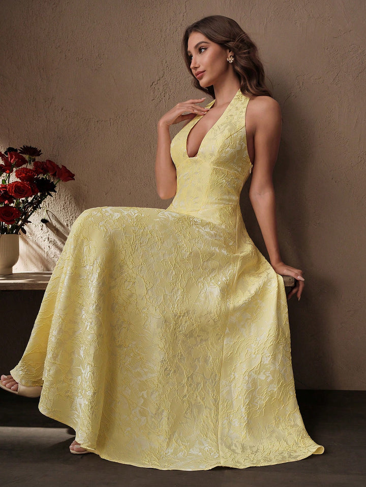 Rochie maxi SHEIN, galben
