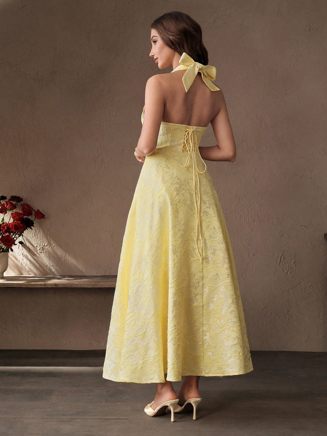 Rochie maxi SHEIN, galben