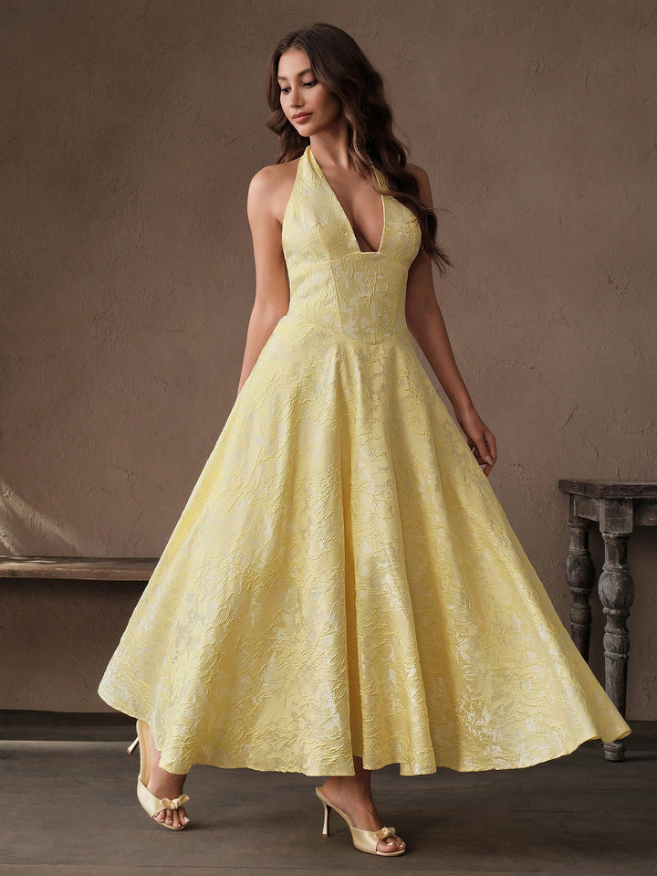 Rochie maxi SHEIN, galben