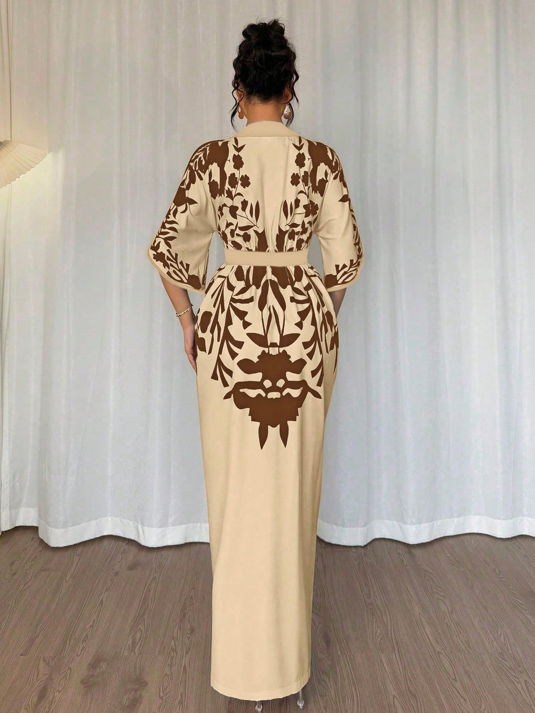 Rochie maxi SHEIN, maro