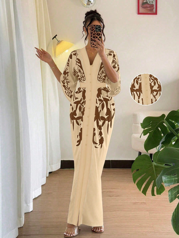 Rochie maxi SHEIN, maro