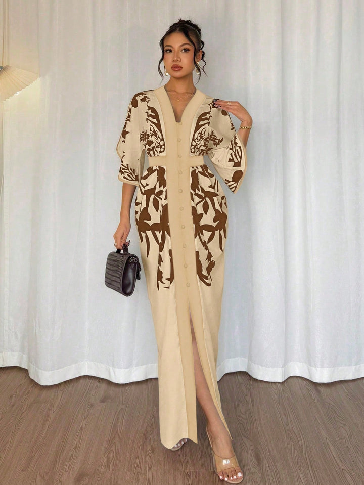 Rochie maxi SHEIN, maro