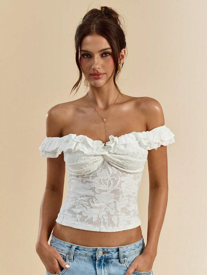 Top SHEIN, alb