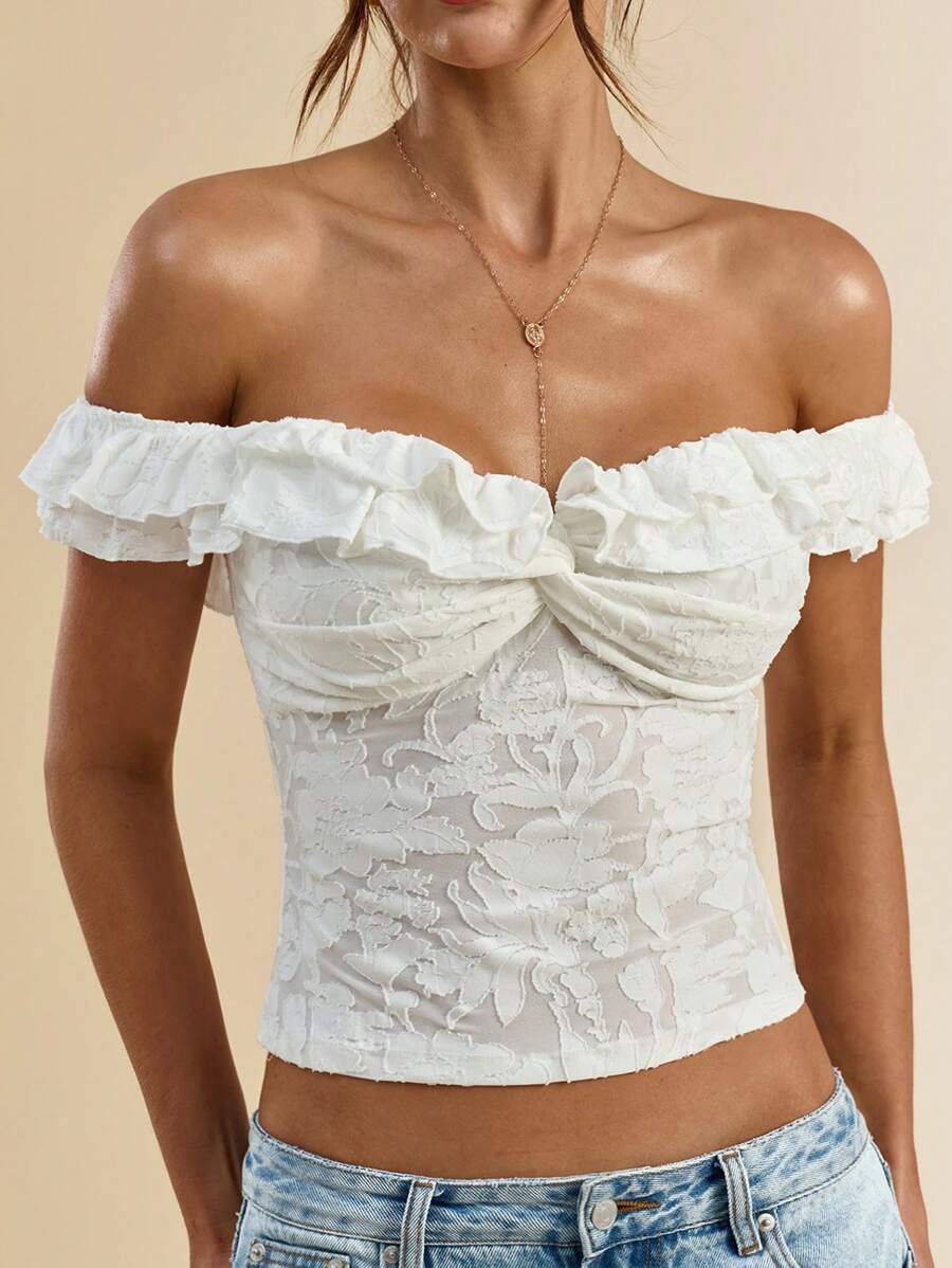 Top SHEIN, alb