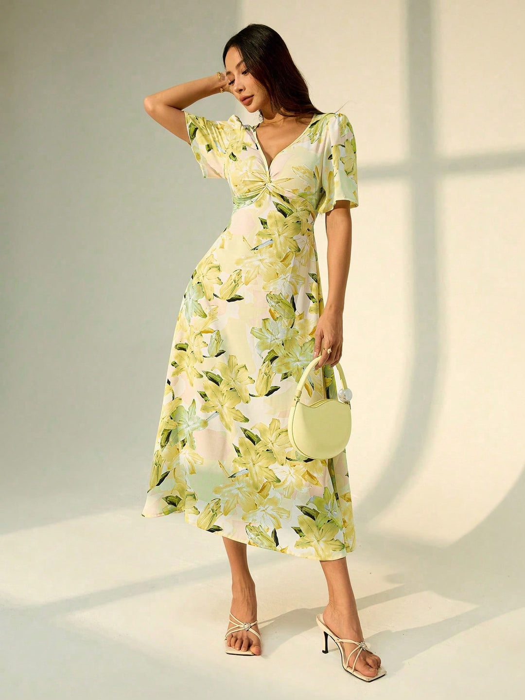 Rochie midi SHEIN, mix culori