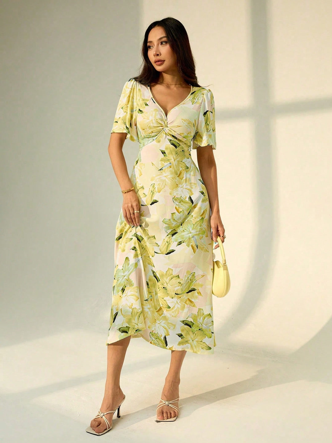 Rochie midi SHEIN, mix culori