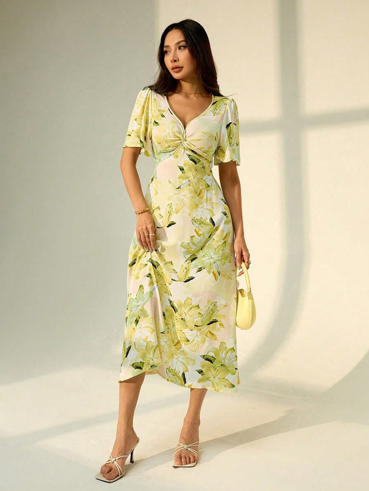 Rochie midi SHEIN, mix culori