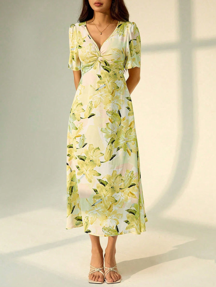 Rochie midi SHEIN, mix culori