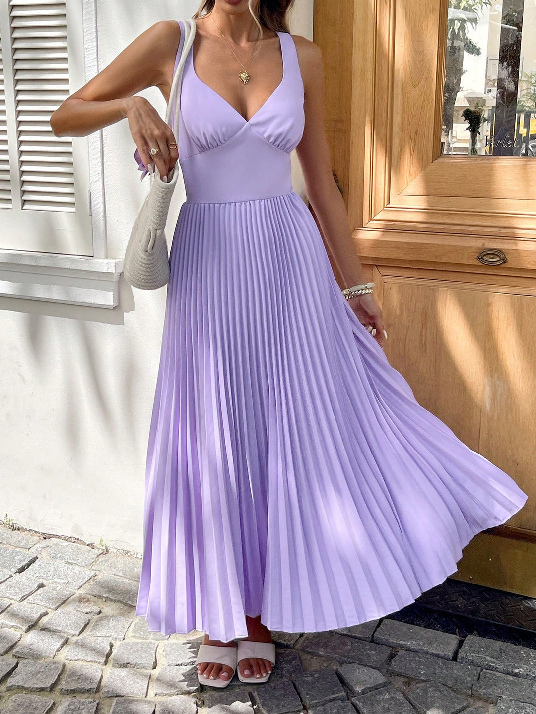 SHEIN maxi ruha, lila
