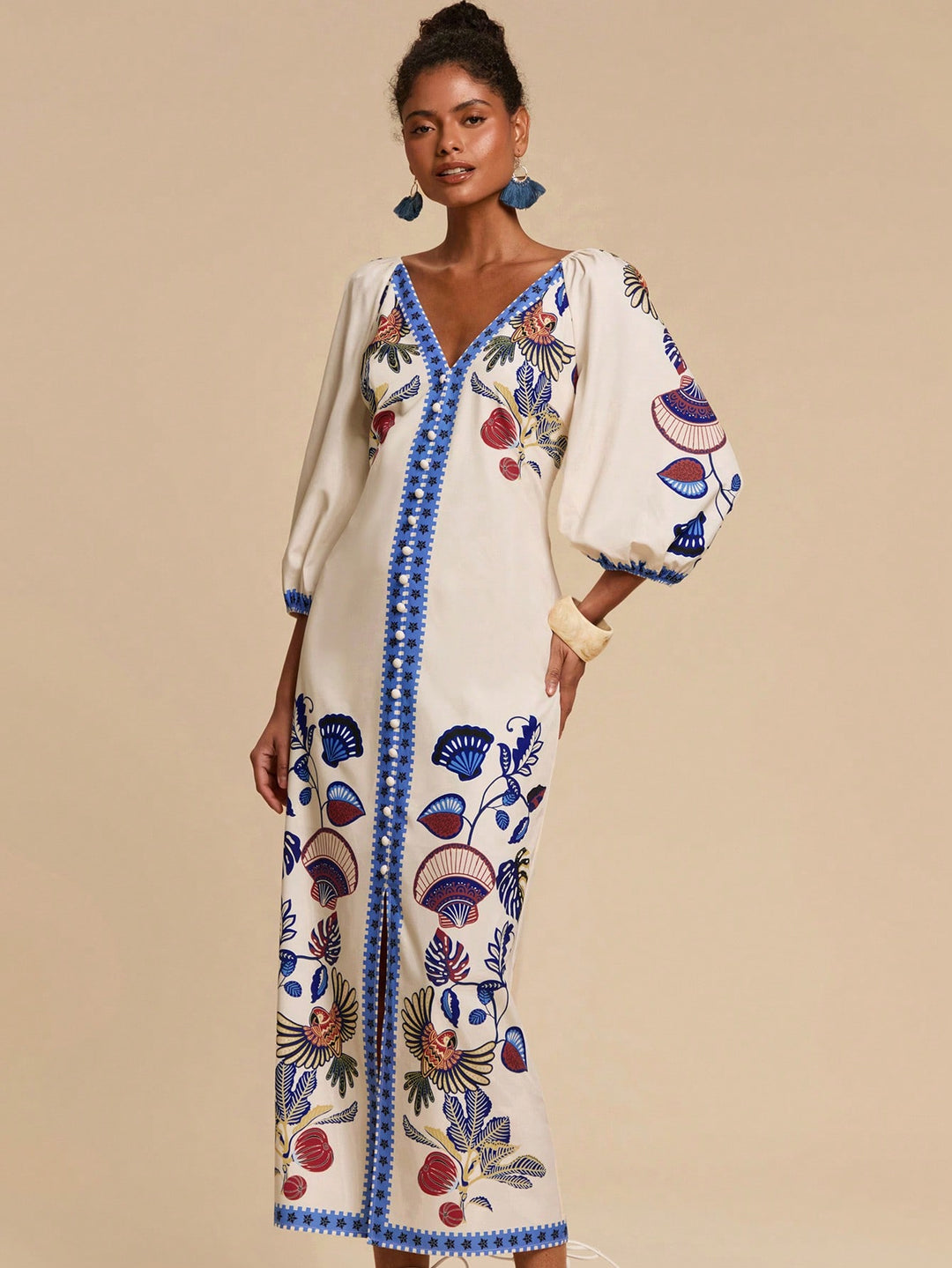 Rochie maxi SHEIN, mix culori