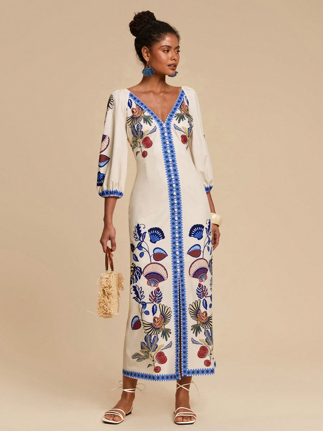 Rochie maxi SHEIN, mix culori