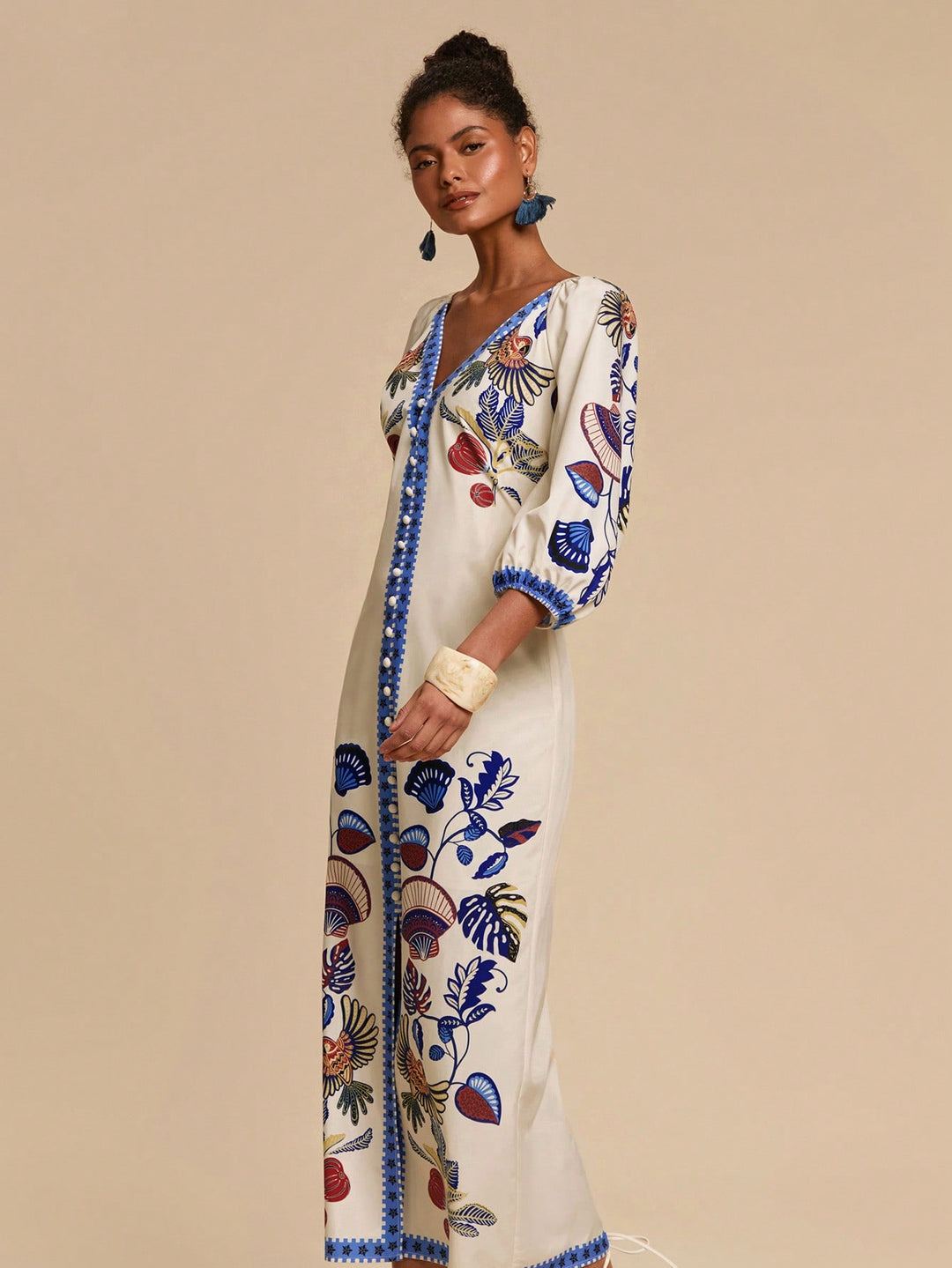 Rochie maxi SHEIN, mix culori