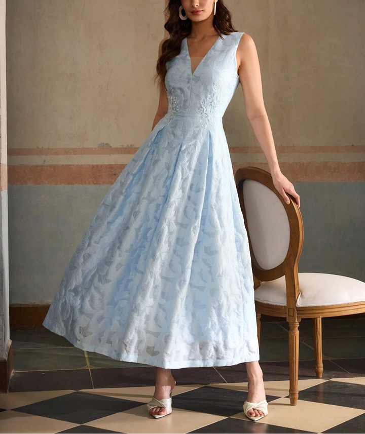 SHEIN maxi ruha, kék