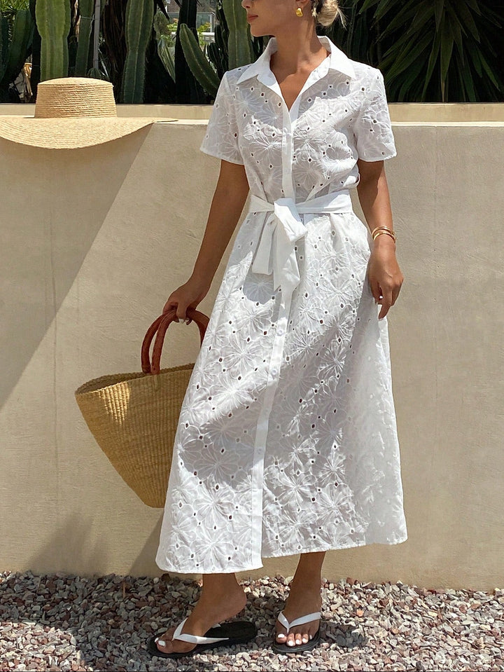 SHEIN maxi ruha, fehér