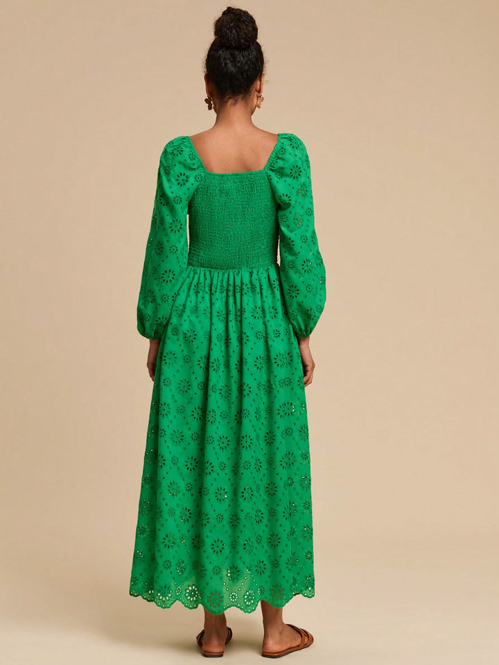 SHEIN maxi ruha, zöld