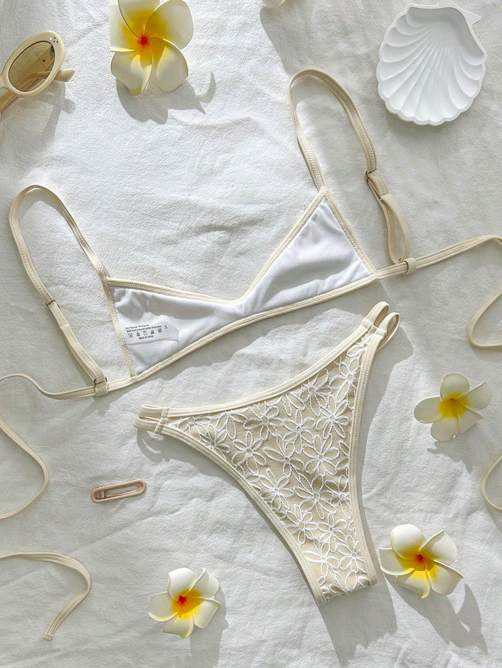 Set bikini SHEIN, portocaliu