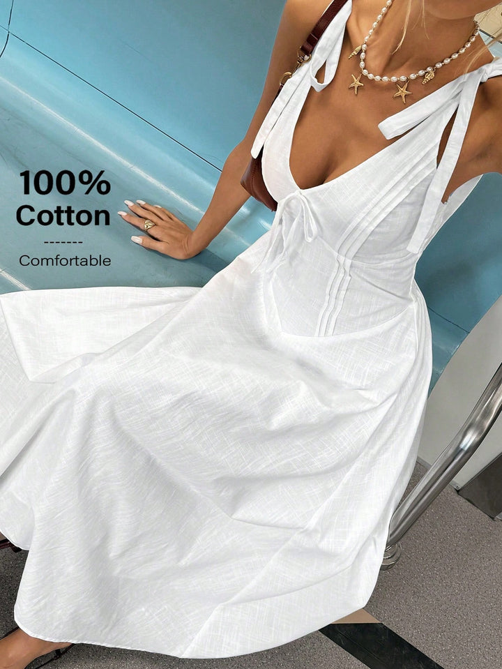 Rochie midi SHEIN, alb