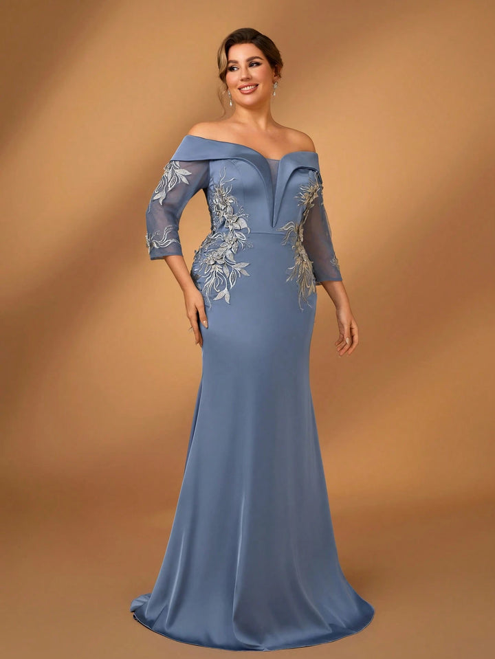 Rochie de ocazie SHEIN, albastru