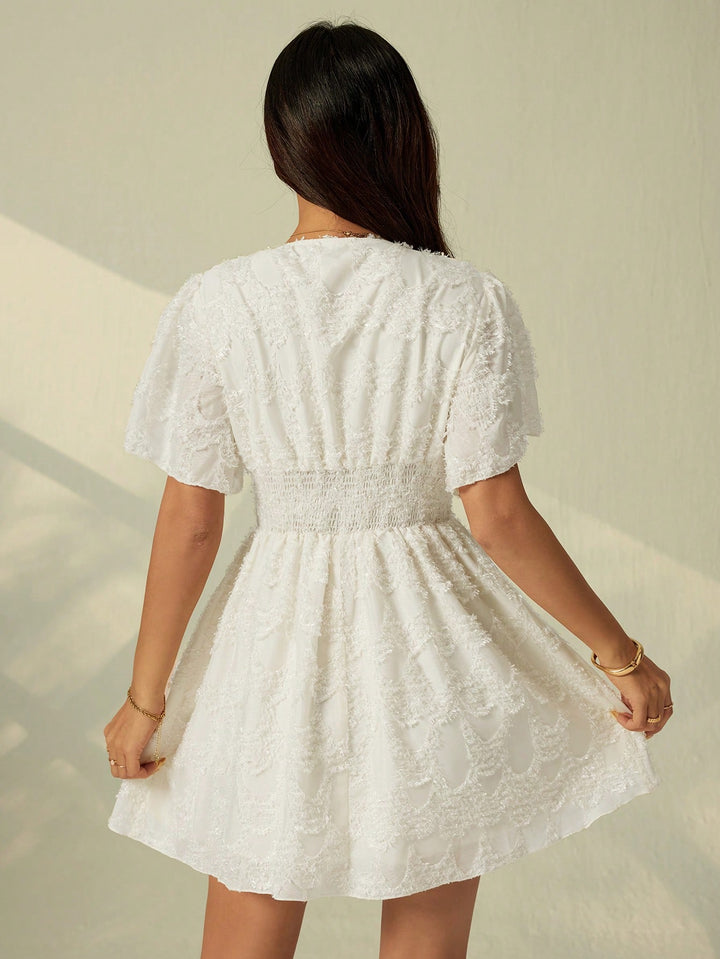 SHEIN mini ruha, ekrü