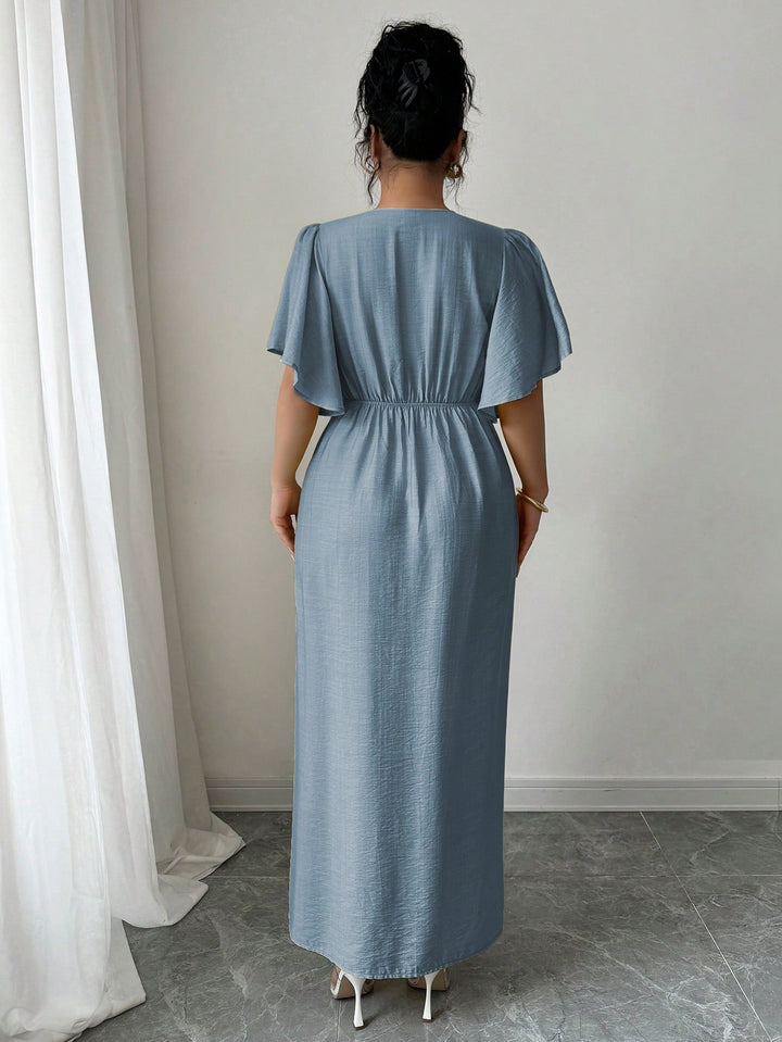 Rochie maxi Shein Curve+, albastru