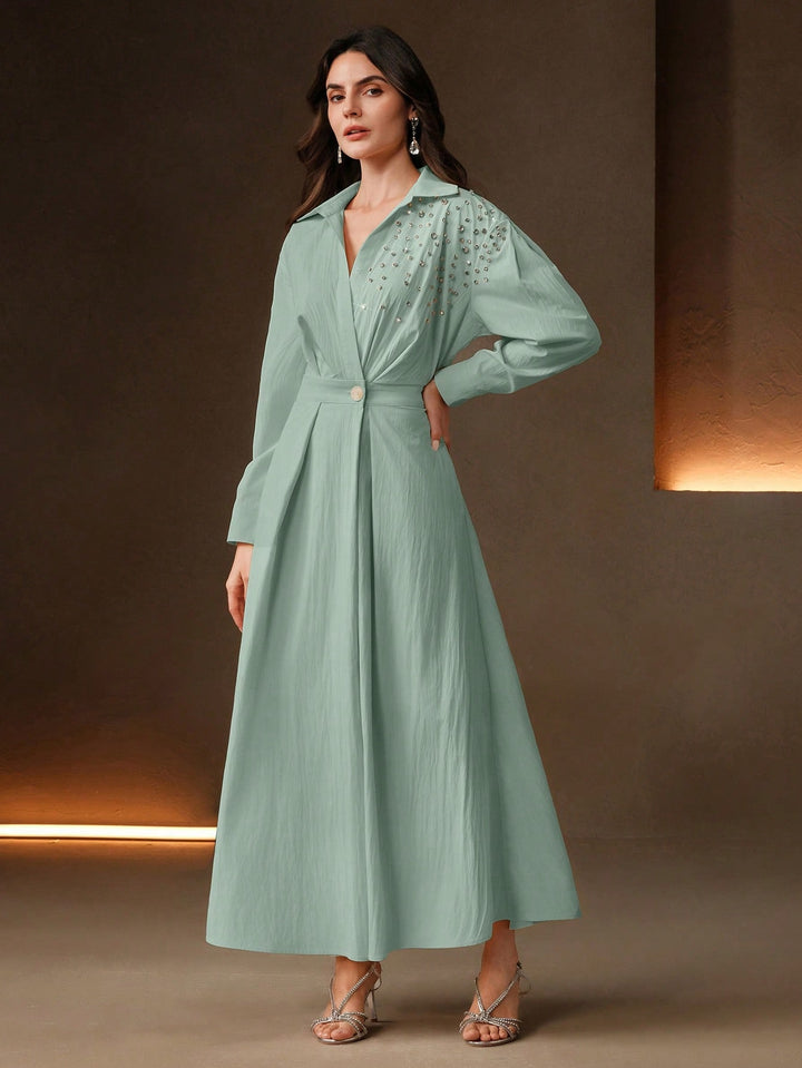 Rochie maxi SHEIN, verde