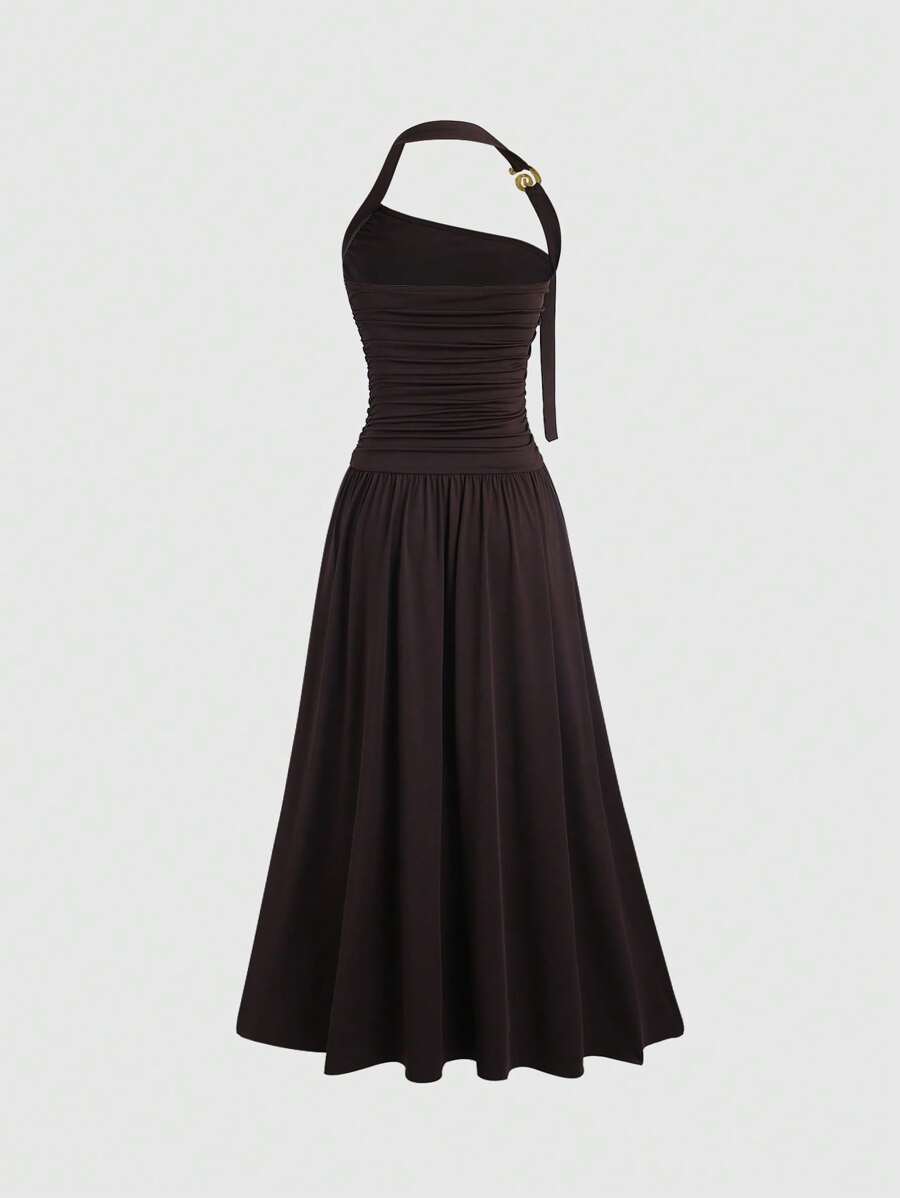 Rochie maxi SHEIN, maro