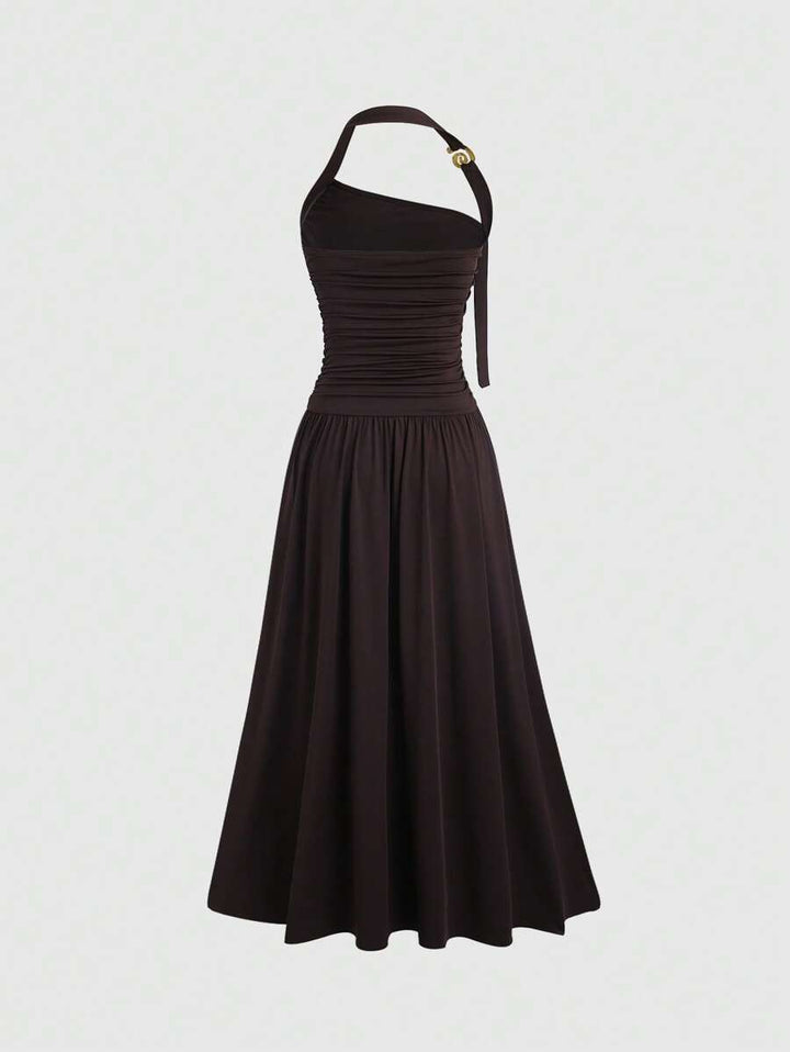 Rochie maxi SHEIN, maro