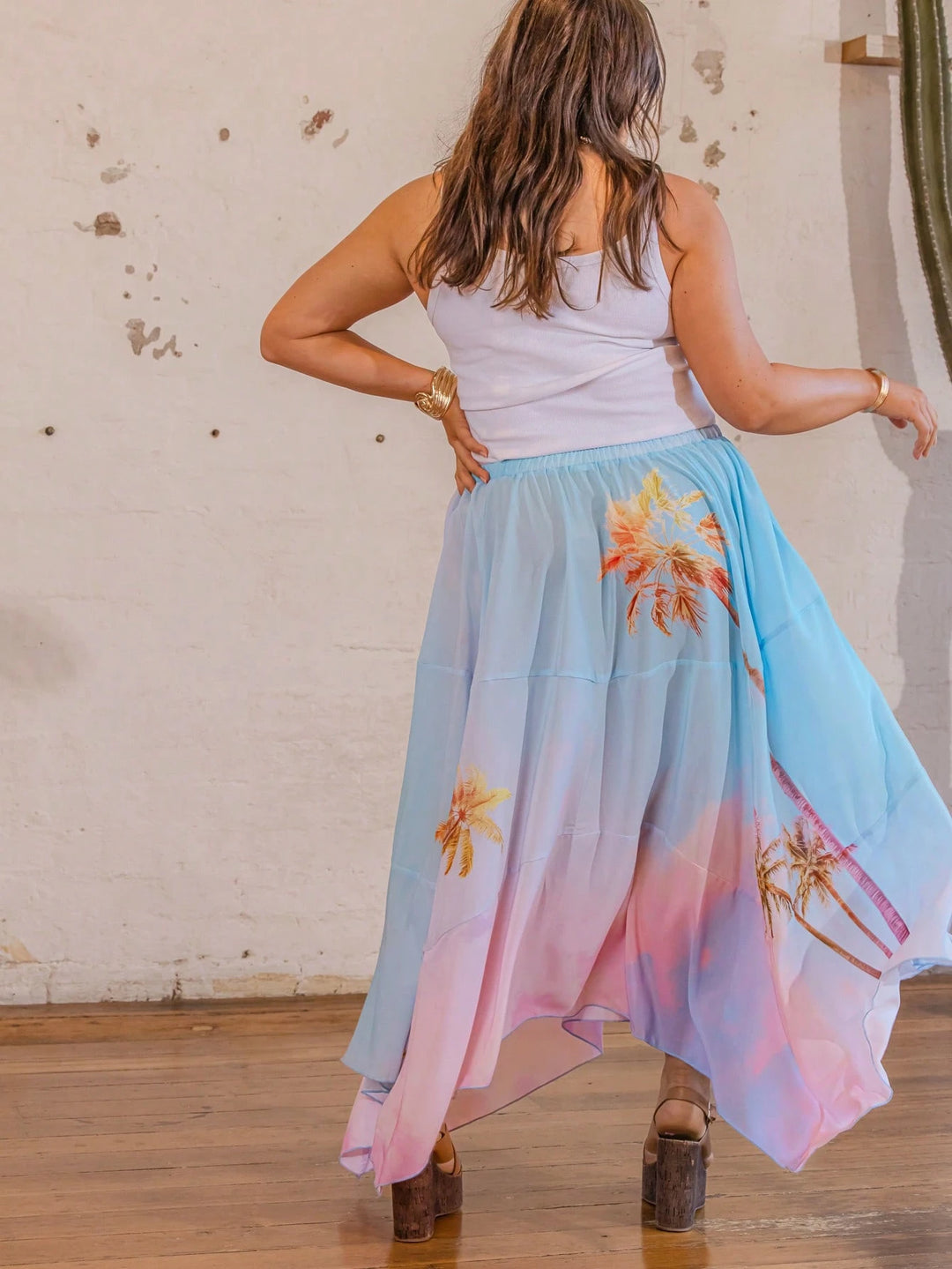 SHEIN Maxi Skirt, Mixed Colors