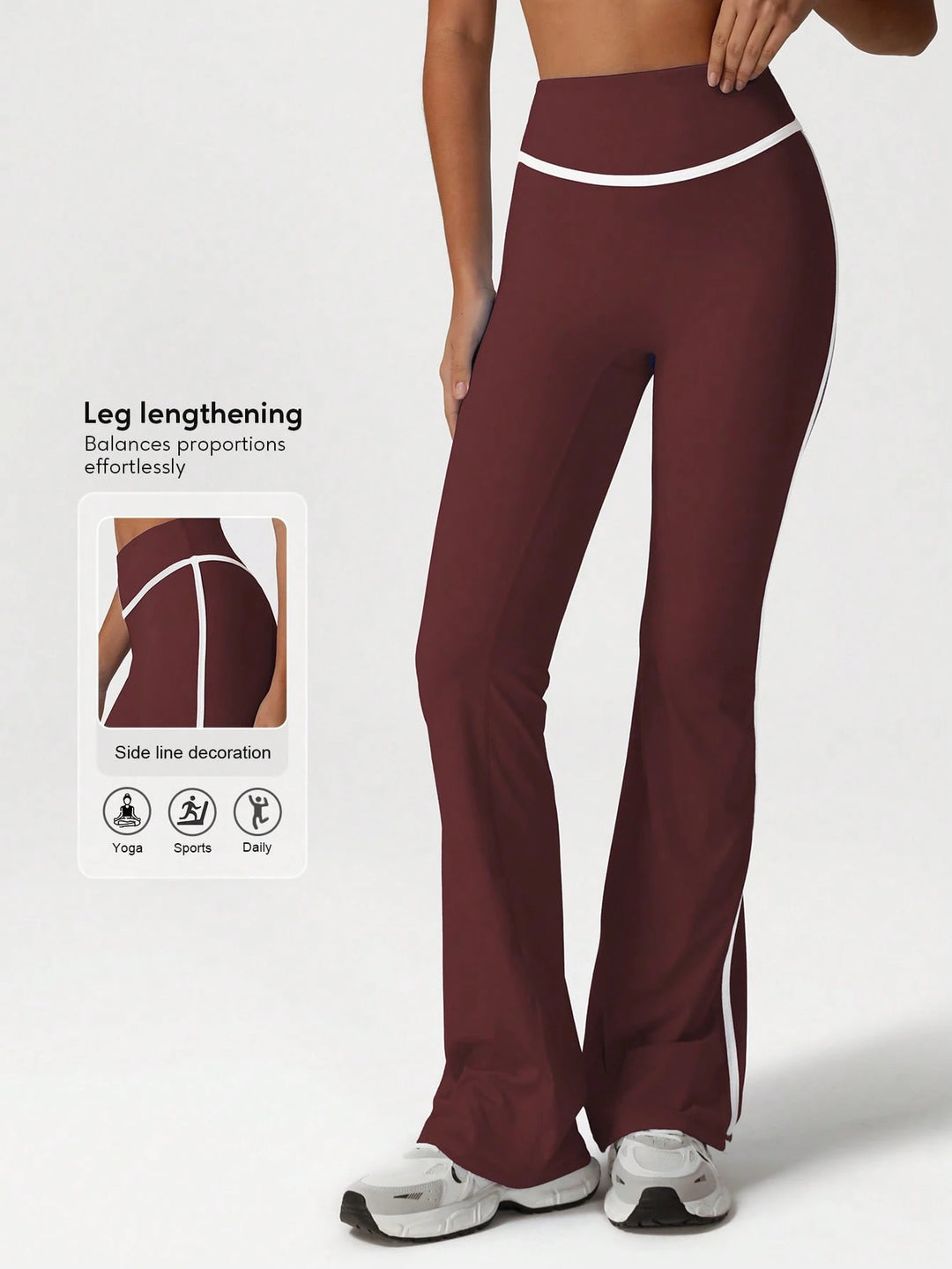 Pantaloni SHEIN, vișiniu