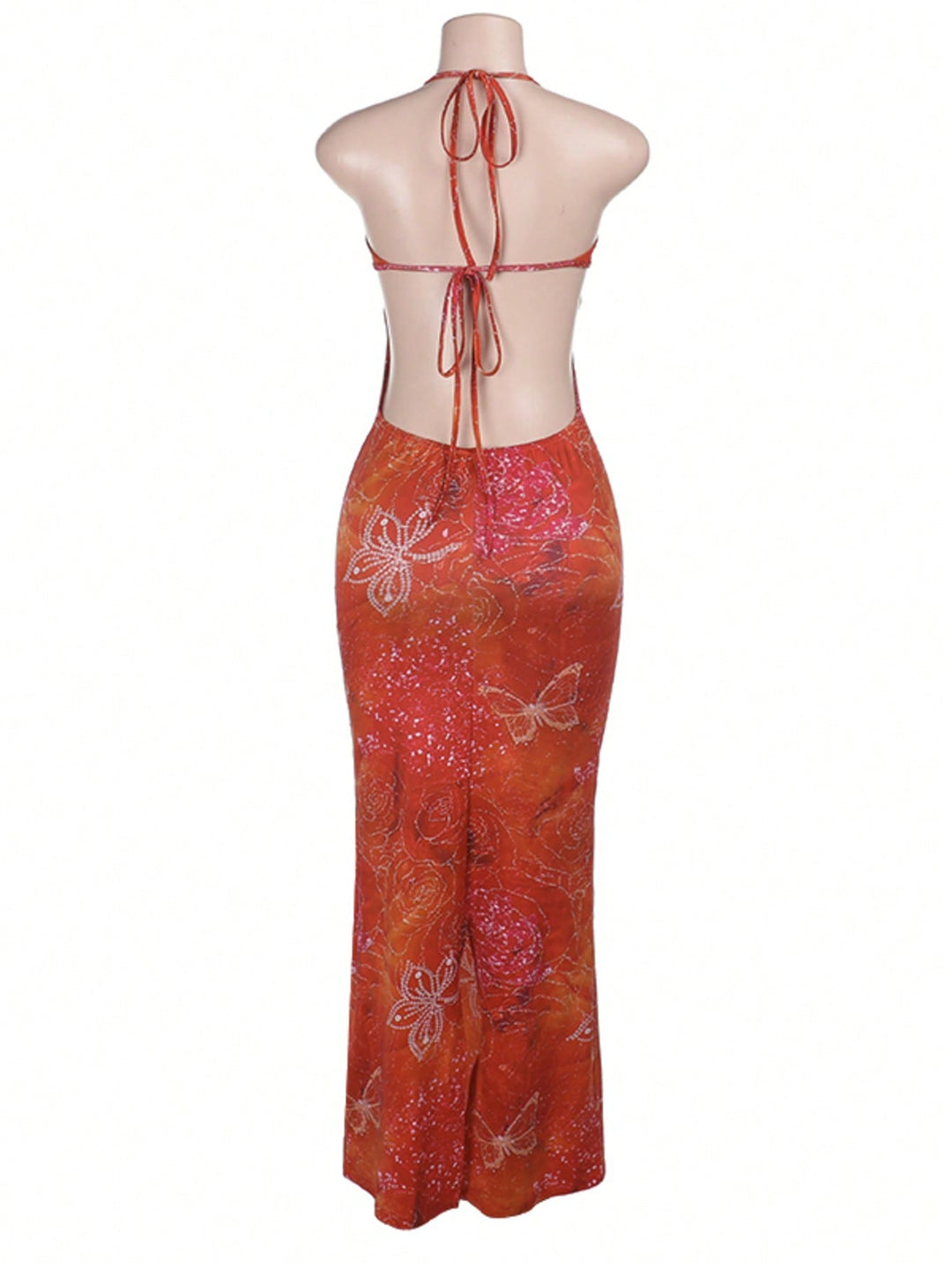 Rochie maxi SHEIN, portocaliu