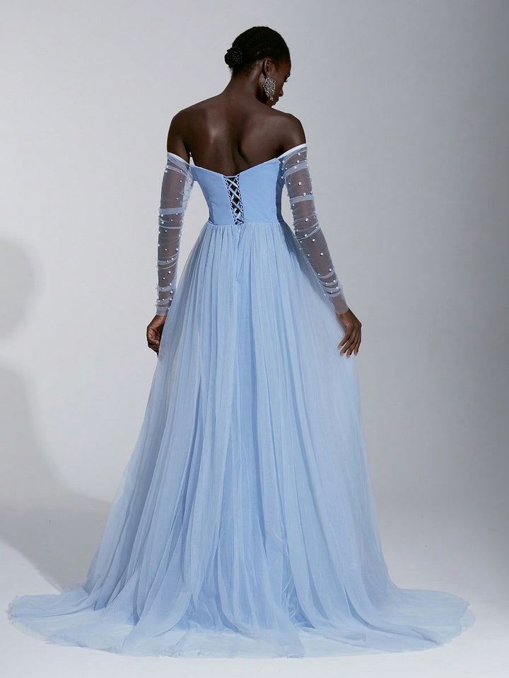 Rochie de mireasă SHEIN, albastru