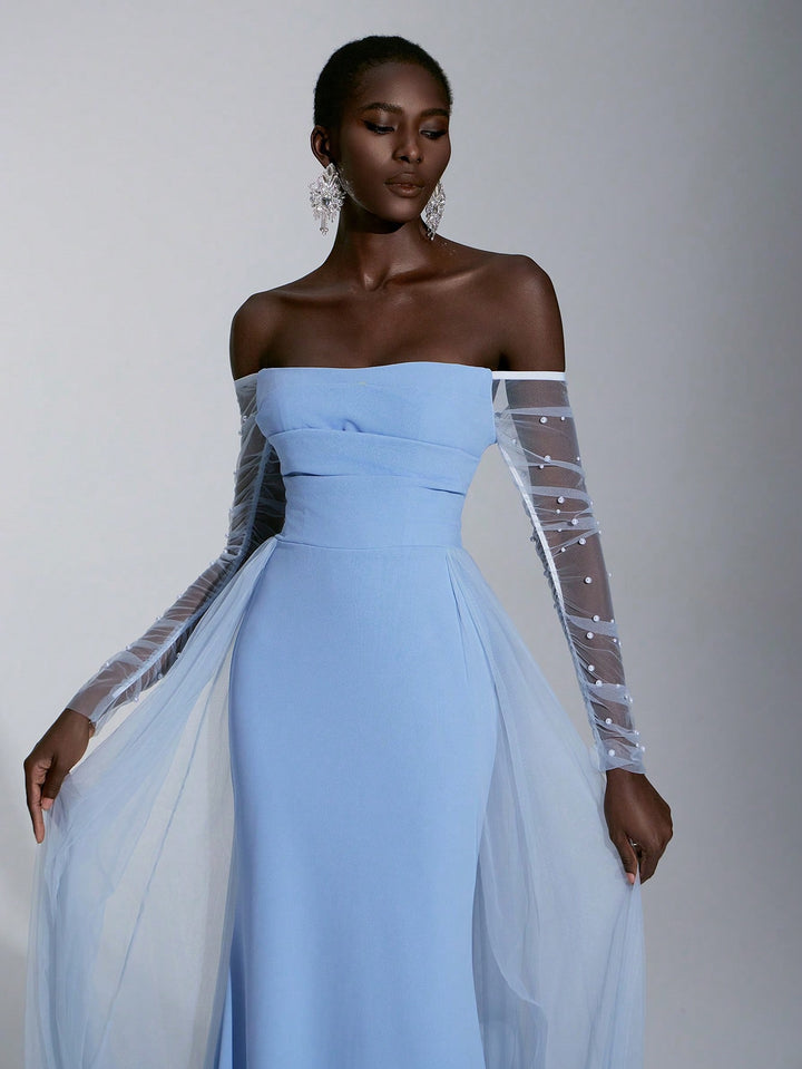 Rochie de mireasă SHEIN, albastru
