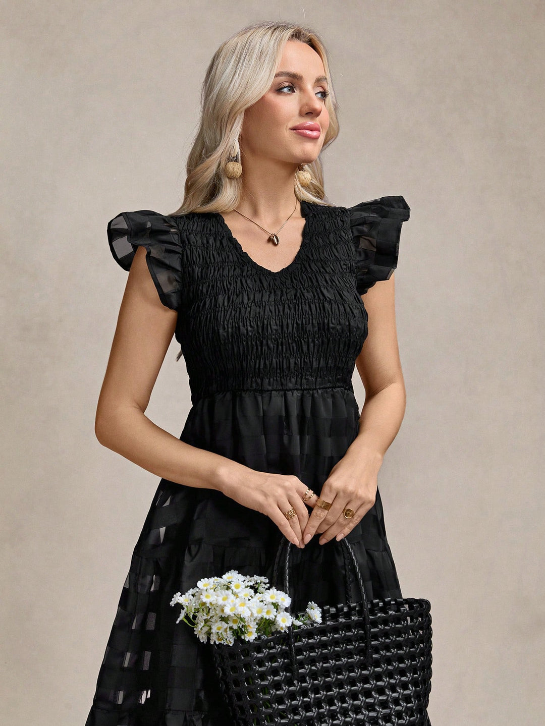 Rochie midi SHEIN, negru