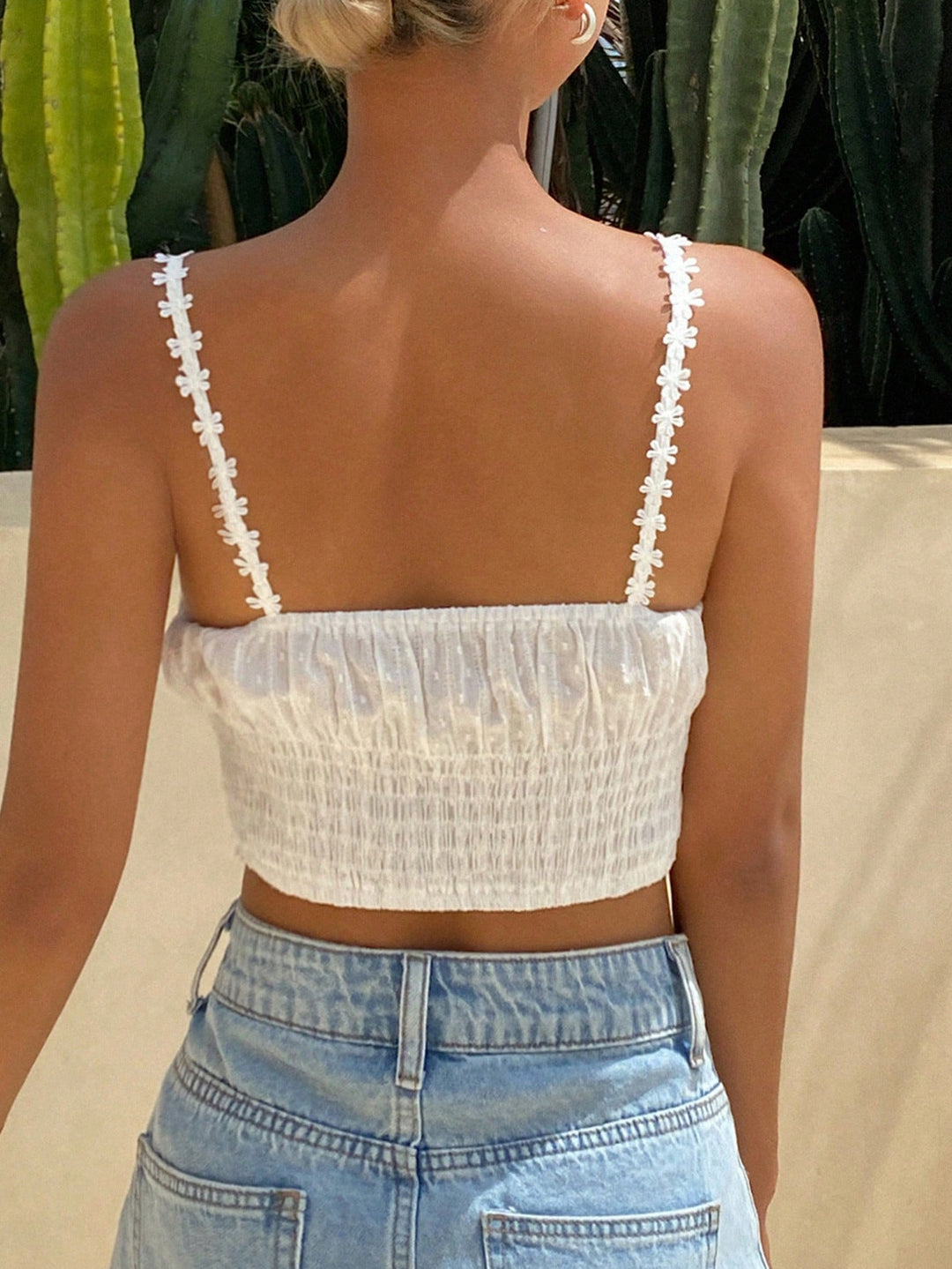 Top SHEIN, alb