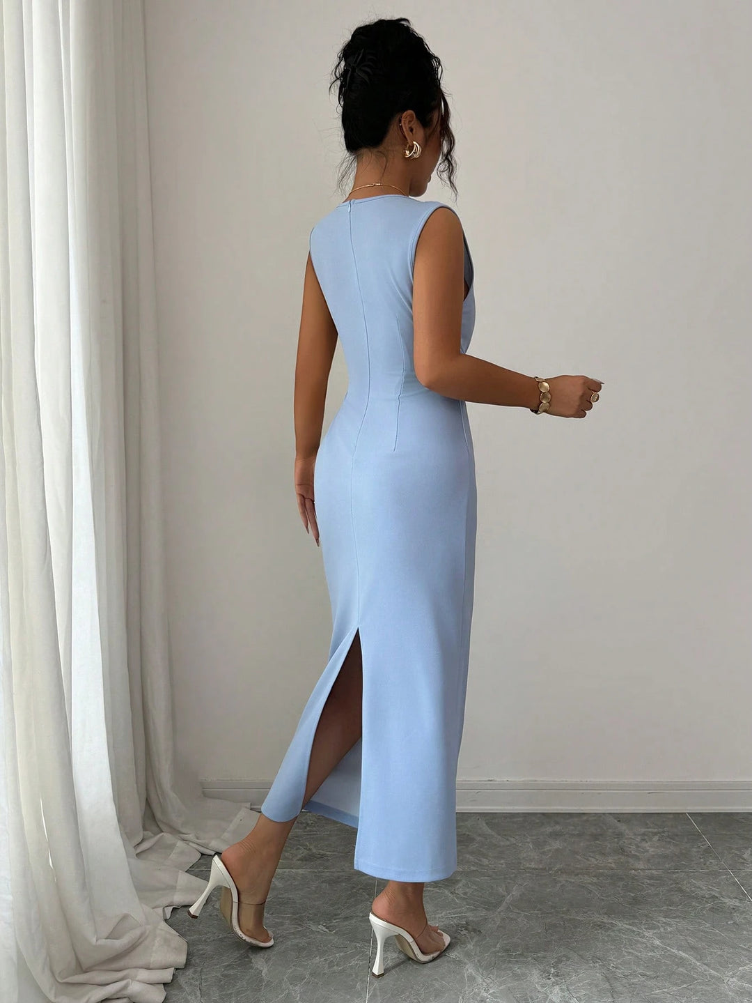 Rochie maxi SHEIN, albastru