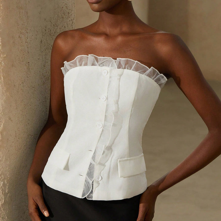 Top SHEIN, alb