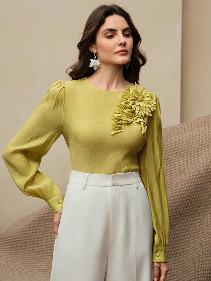 Top SHEIN, verde