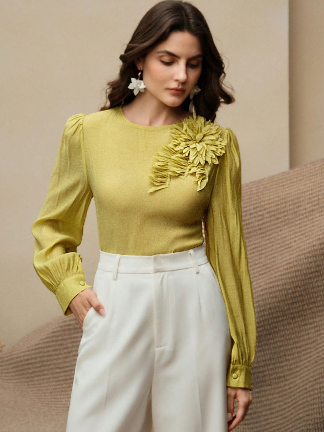 Top SHEIN, verde