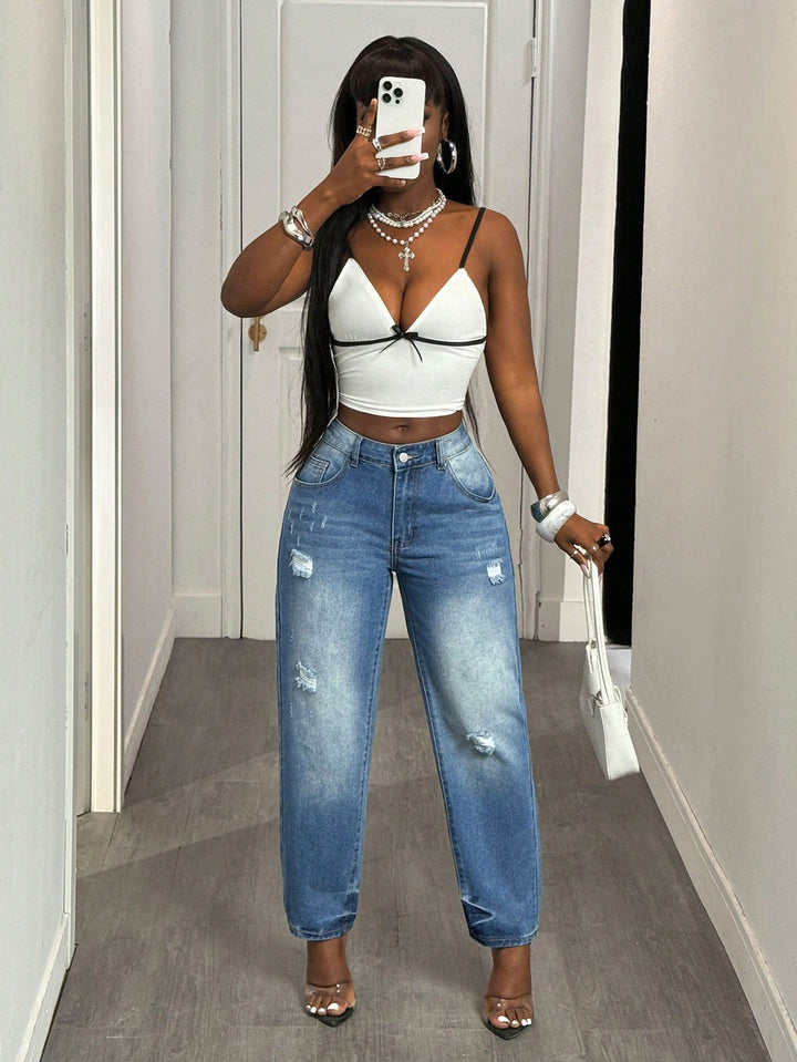 Jeans SHEIN, albastru