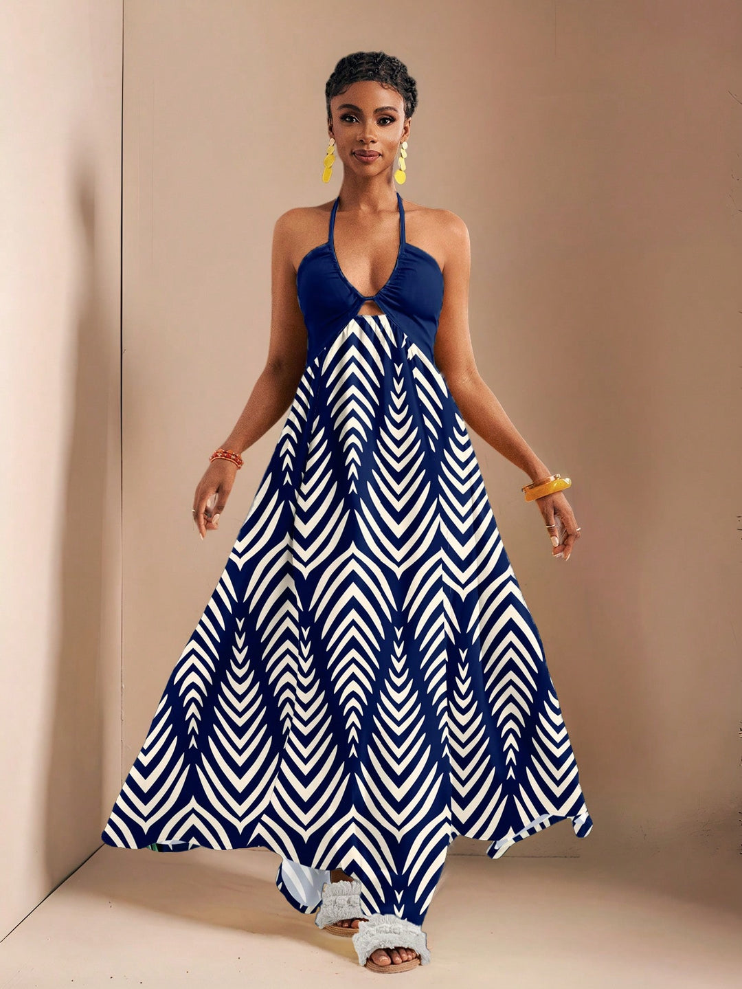 Rochie maxi SHEIN, mix culori