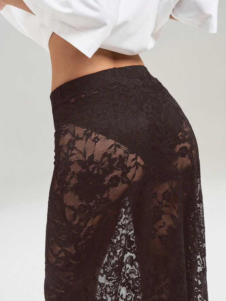 SHEIN maxi szoknya, barna