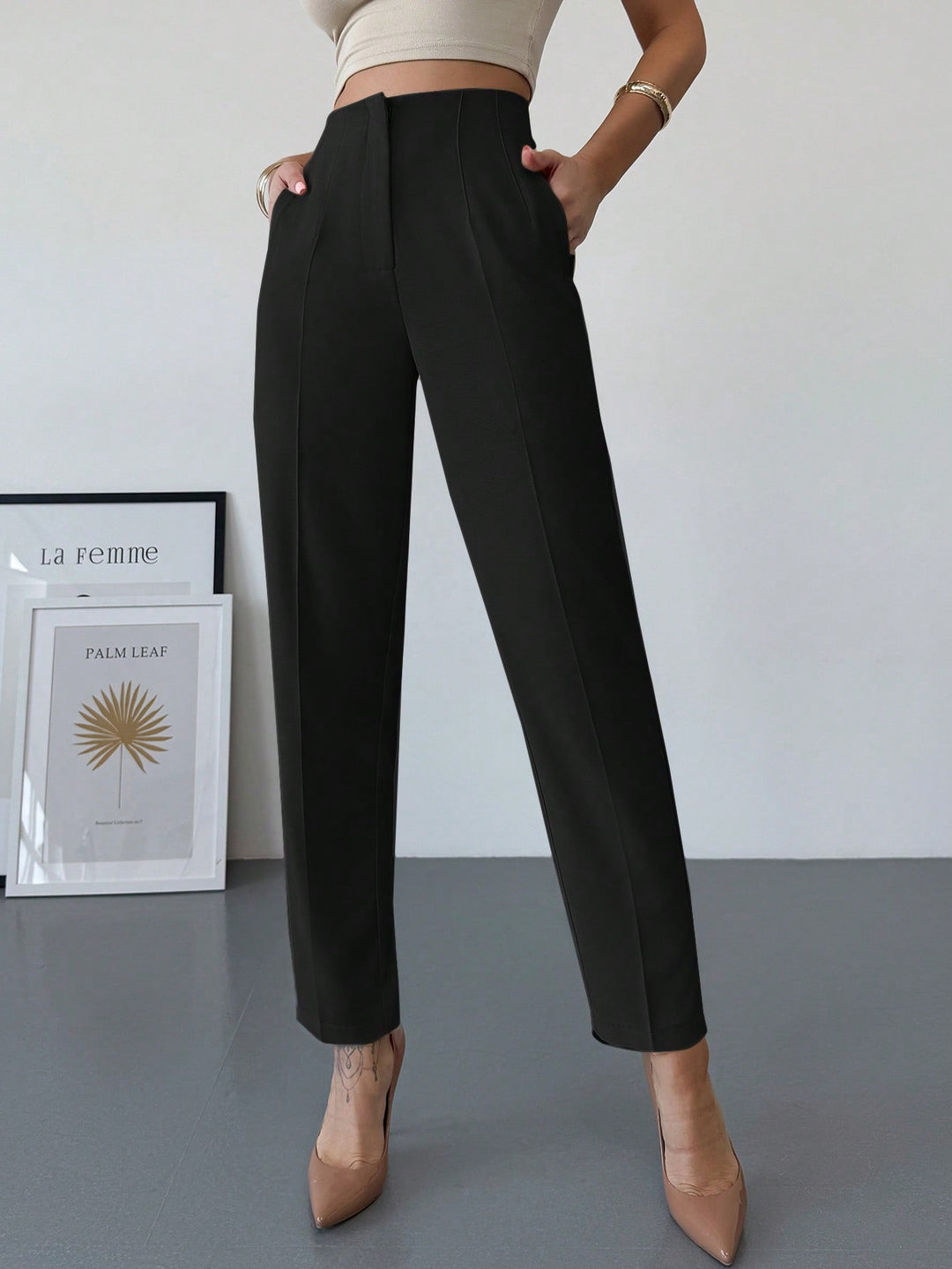 Pantaloni SHEIN, negru