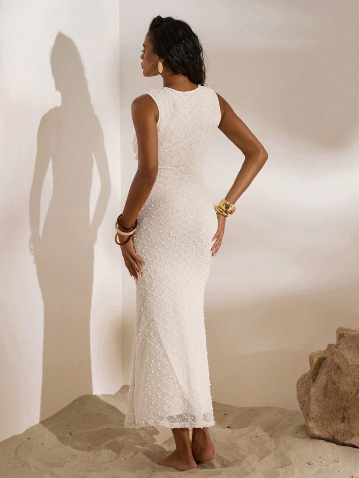 SHEIN Maxi Dress, Cream