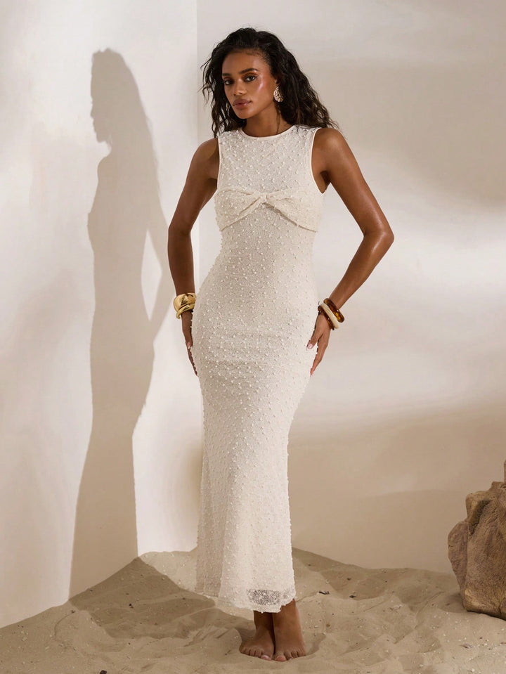 SHEIN Maxi Dress, Cream