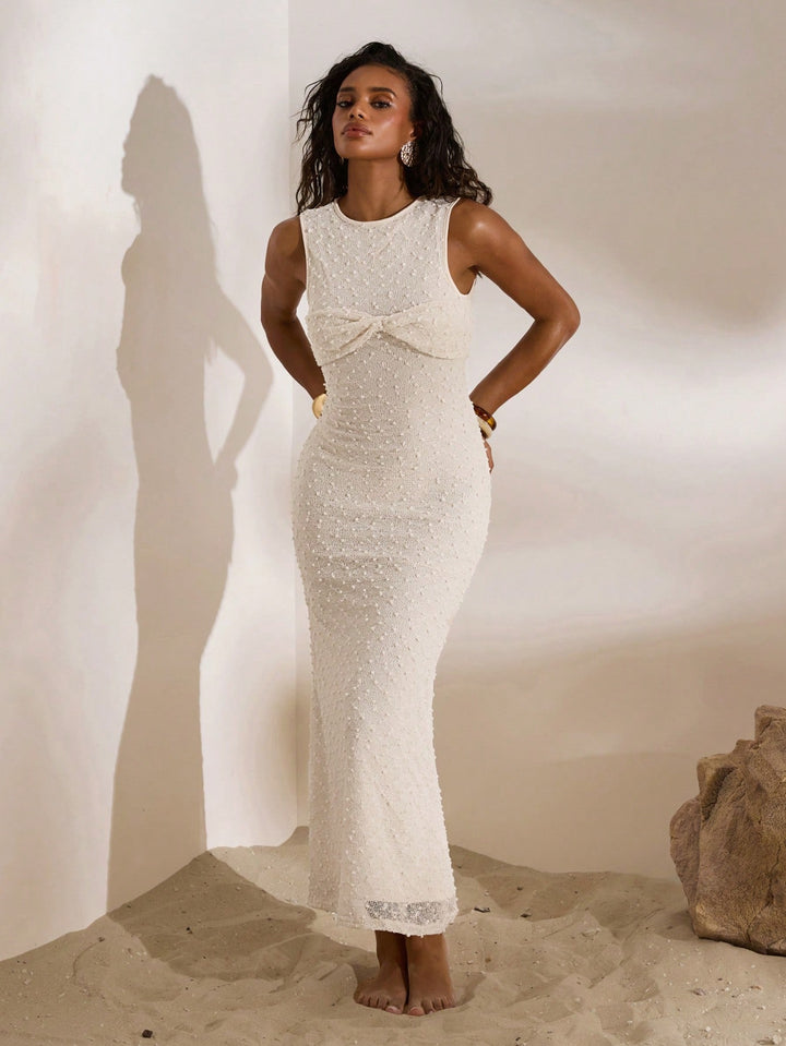SHEIN Maxi Dress, Cream