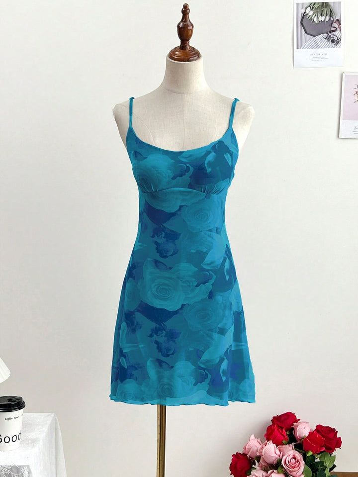 Rochie mini SHEIN, turcoaz