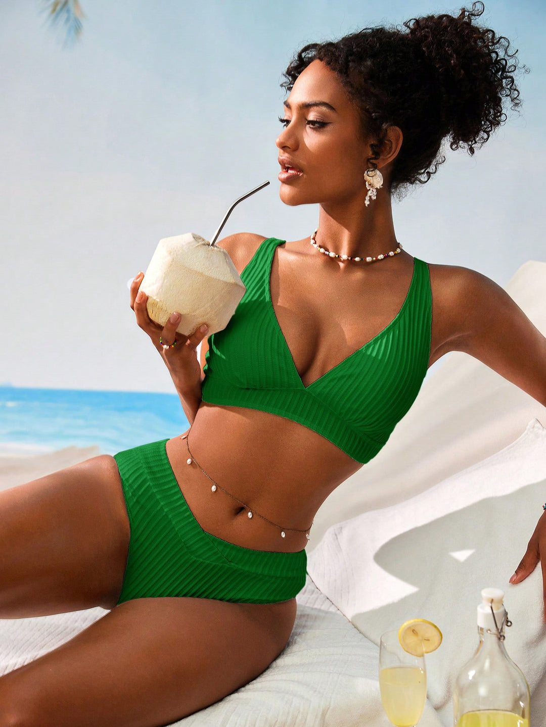 Set bikini SHEIN, verde
