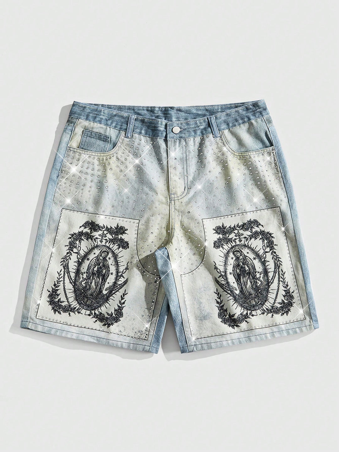 Pantaloni scurți SHEIN, albastru